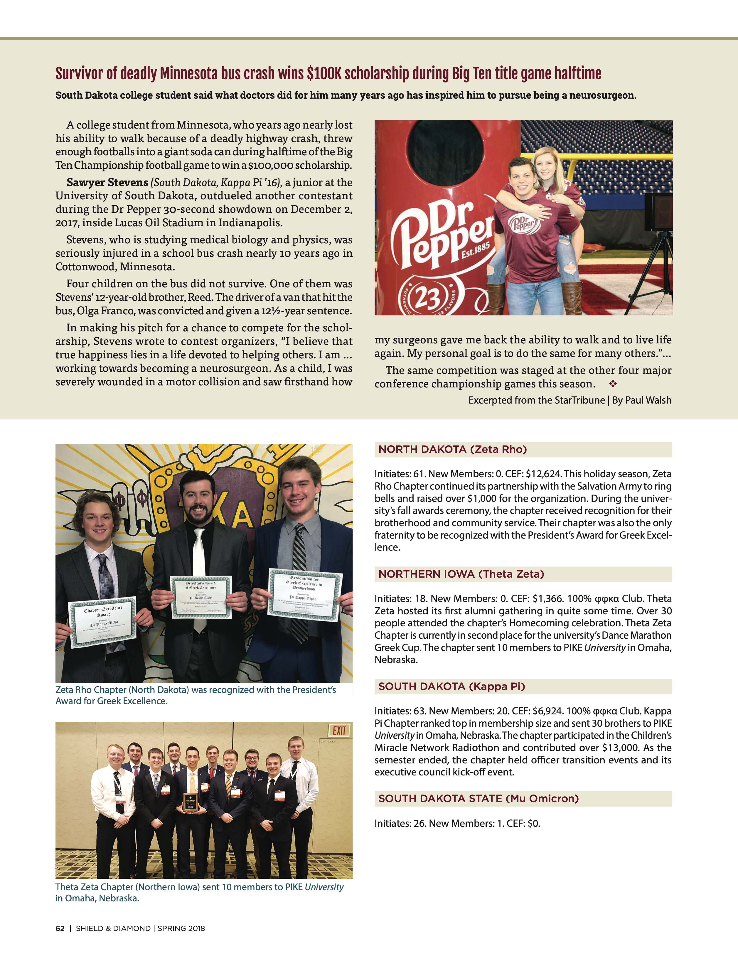 Survivor of Deadly Minnesota Bus Crash Wins $100K Scholarship During Big Ten Title Game Halftime